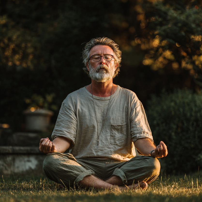 Заняття йогою для зрілих людей